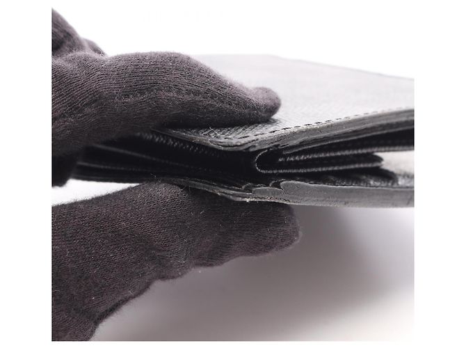 Louis Vuitton Portefeuille Marco Damier Graphite Bi-fold Wallet Nero - vista 11