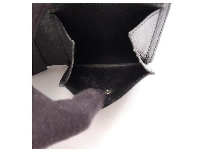 Louis Vuitton Portefeuille Marco Damier Graphite Bi-fold Wallet Nero - vista 4