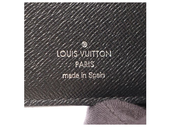 Louis Vuitton Portefeuille Marco Damier Graphite Bi-fold Wallet Nero - vista 5