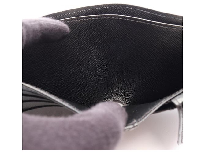 Louis Vuitton Portefeuille Marco Damier Graphite Bi-fold Wallet Nero - vista 8
