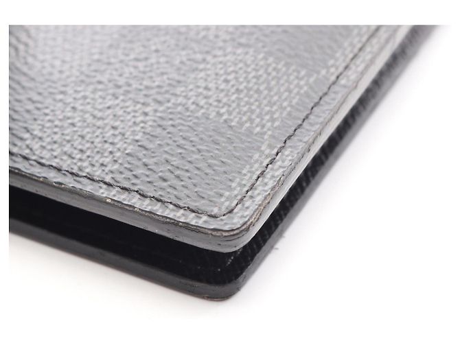Louis Vuitton Portefeuille Marco Damier Graphite Bi-fold Wallet Nero - vista 9