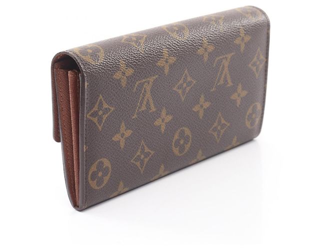 Louis Vuitton Portefeuille Sarah Bi-fold Long Wallet Marrone - vista 2