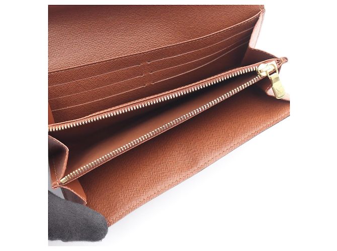 Louis Vuitton Portefeuille Sarah Bi-fold Long Wallet Marrone - vista 3