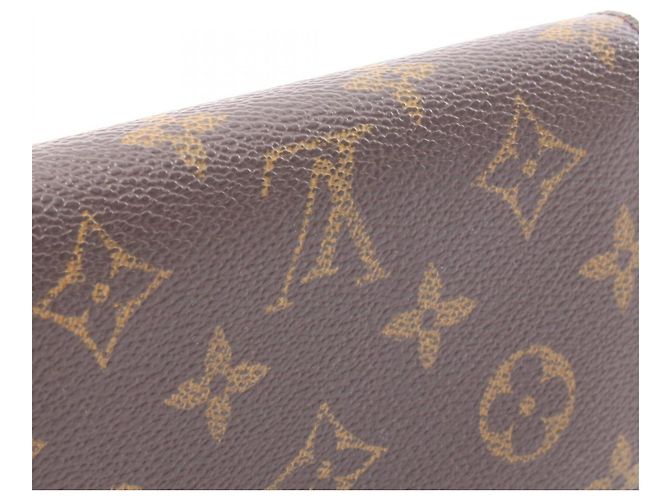Cartera bi-fold de cuero marrón Louis Vuitton Castaño - vista 10