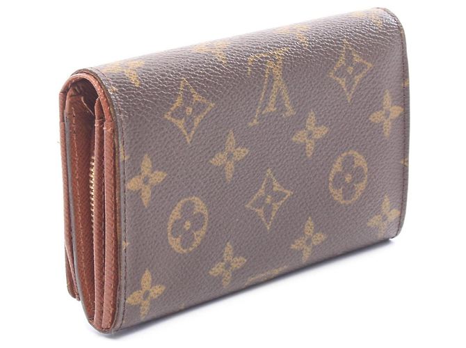 Cartera bi-fold de cuero marrón Louis Vuitton Castaño - vista 2