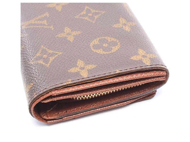 Cartera bi-fold de cuero marrón Louis Vuitton Castaño - vista 5