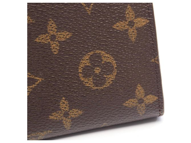 Cartera bi-fold de cuero marrón Louis Vuitton Castaño - vista 7