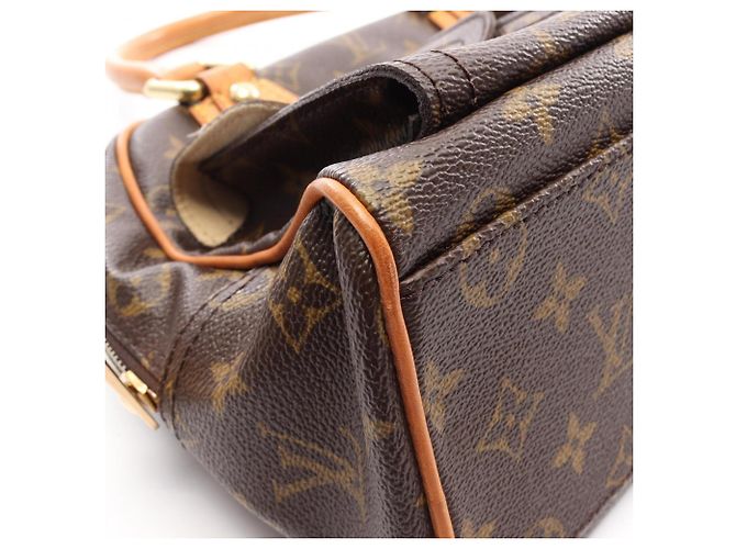 Borsa Louis Vuitton Manhattan PM Marrone - vista 11