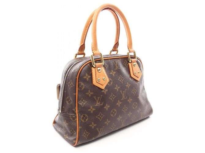 Borsa Louis Vuitton Manhattan PM Marrone - vista 2