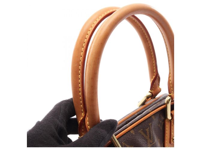 Borsa Louis Vuitton Manhattan PM Marrone - vista 6