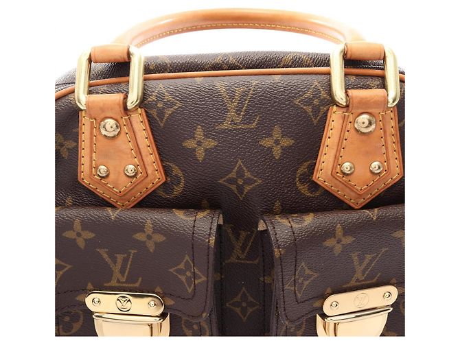 Borsa Louis Vuitton Manhattan PM Marrone - vista 8