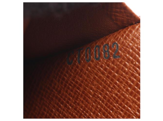 Cartera bi-fold de cuero marrón Louis Vuitton Castaño - vista 5
