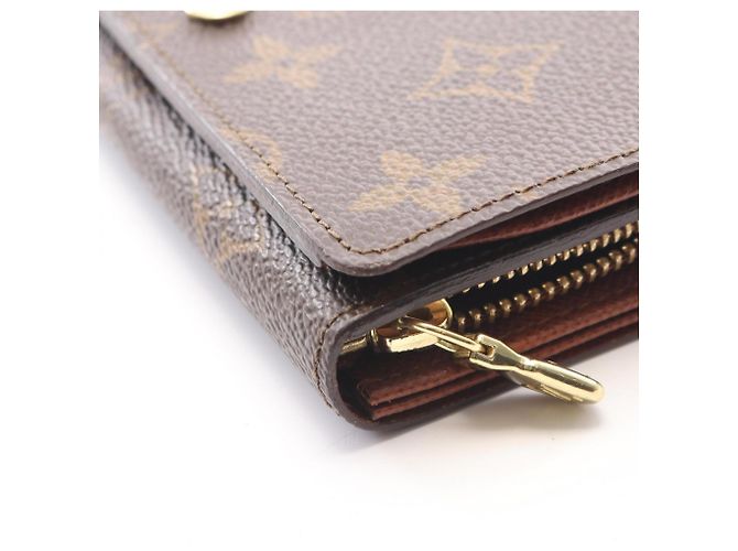 Cartera bi-fold de cuero marrón Louis Vuitton Castaño - vista 6