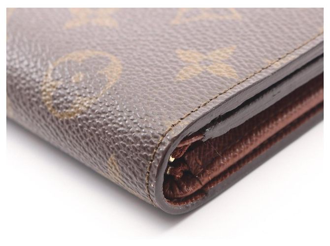 Cartera bi-fold de cuero marrón Louis Vuitton Castaño - vista 8