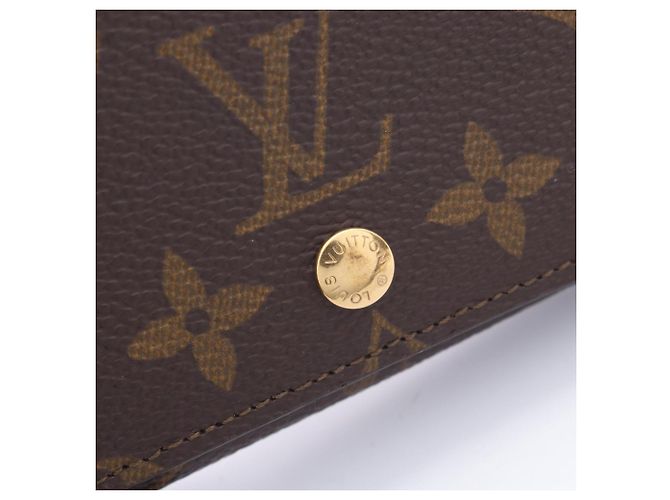 Cartera bi-fold de cuero marrón Louis Vuitton Castaño - vista 9