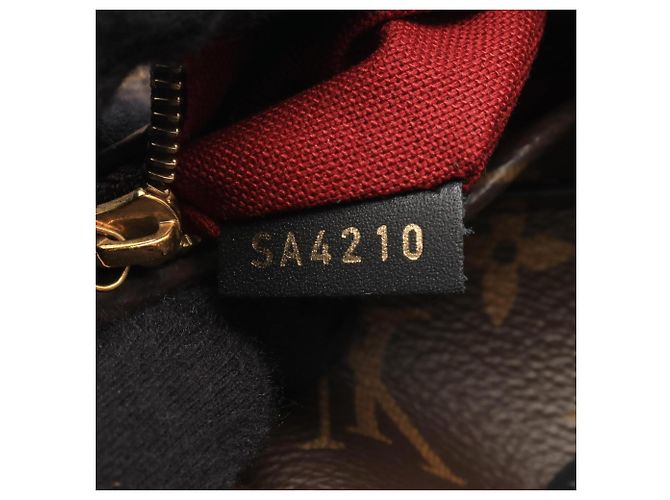 Zaino/Borsa Louis Vuitton Montsouris NM PM Monogram Marrone Nero - vista 5
