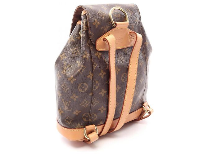 Zaino/Borsa Louis Vuitton Montsouris MM Marrone - vista 2