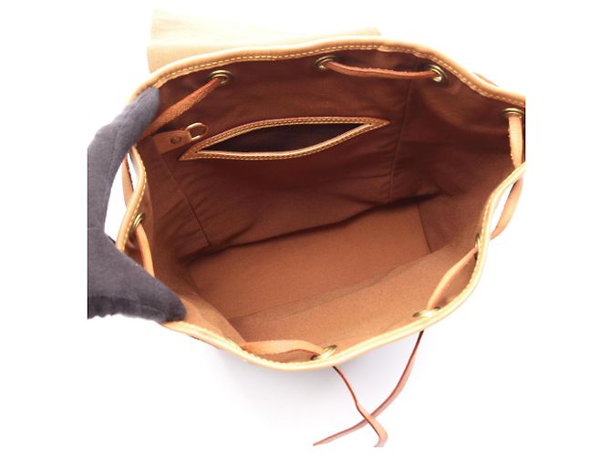 Zaino/Borsa Louis Vuitton Montsouris MM Marrone - vista 3