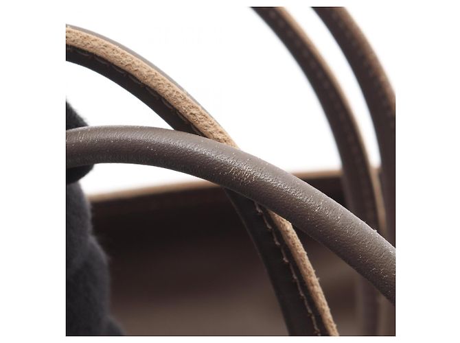 Borsa Tote Loewe Anagram Traforata Beige - vista 11