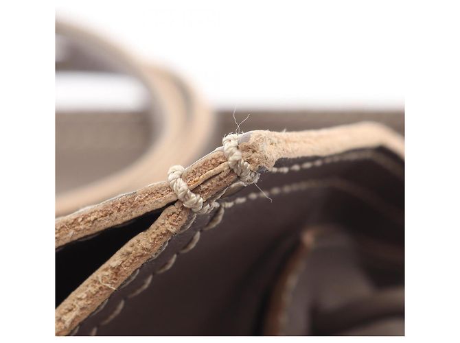 Borsa Tote Loewe Anagram Traforata Beige - vista 5