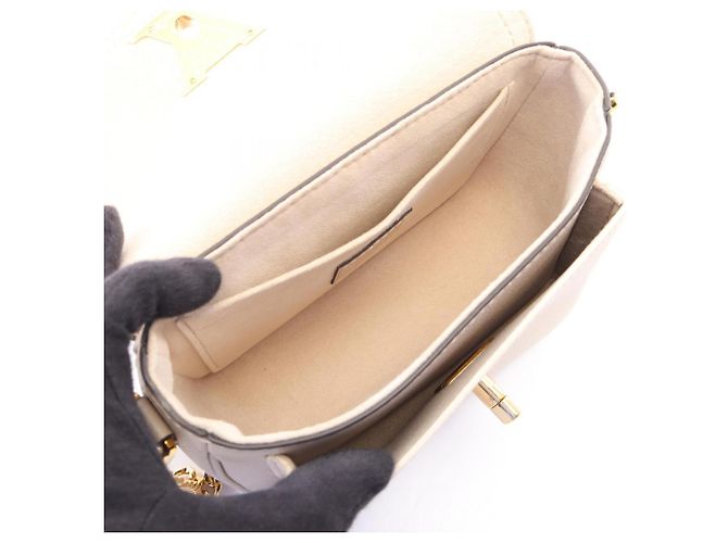 Borsa 2-Way Louis Vuitton Lockme Tender Bianco Beige Grigio - vista 3