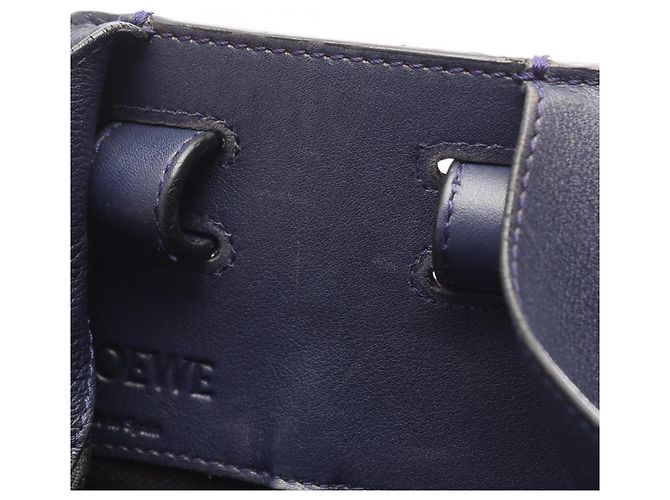 Loewe Hammock Small 2-Way Handtasche Marineblau - Ansicht 12