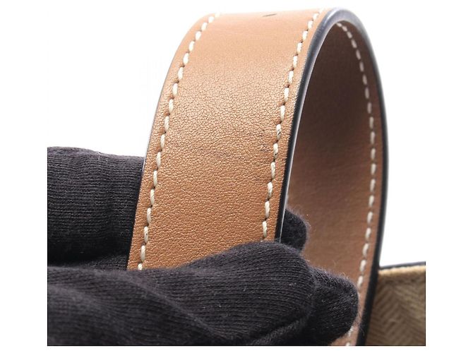 Borsa a mano in pelle 2-Way Loewe Hammock Small Beige - vista 7