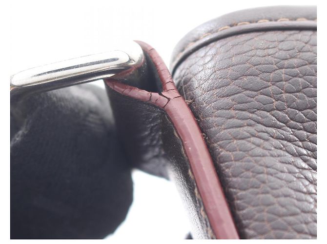 Borsa a tracolla Loewe Anagram Marrone Nero - vista 6