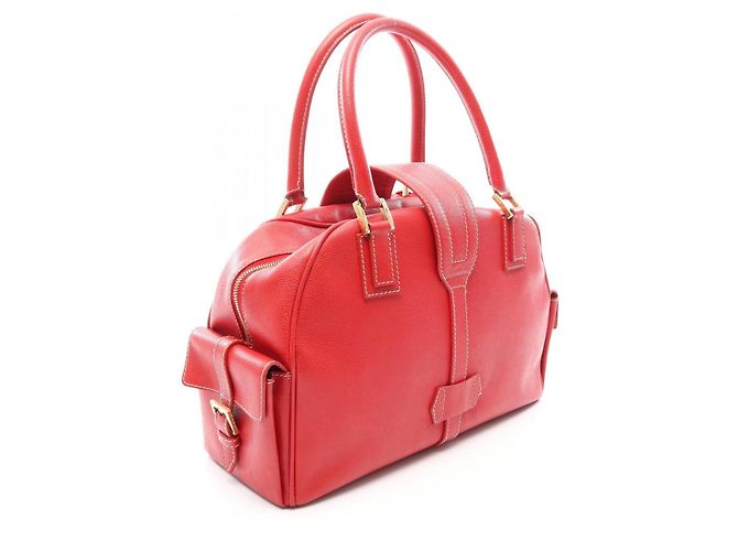 Borsa a mano Loewe Traveler Bowling Rosso - vista 2