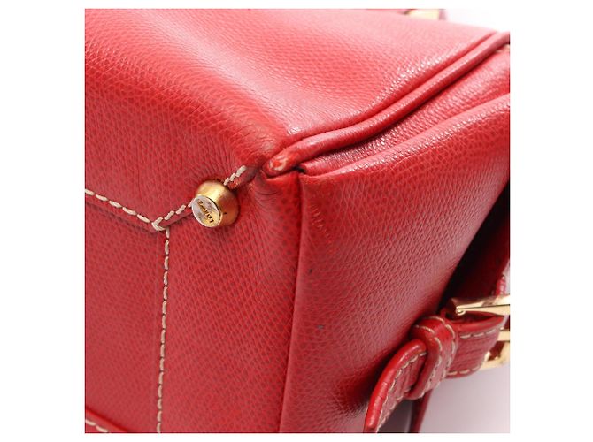 Borsa a mano Loewe Traveler Bowling Rosso - vista 6