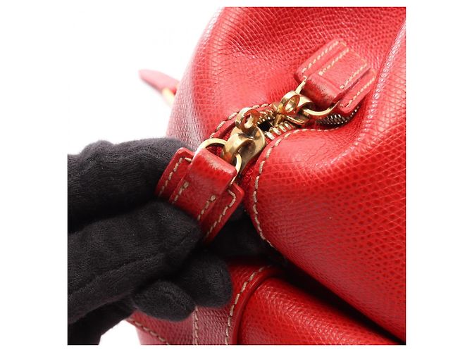 Borsa a mano Loewe Traveler Bowling Rosso - vista 8