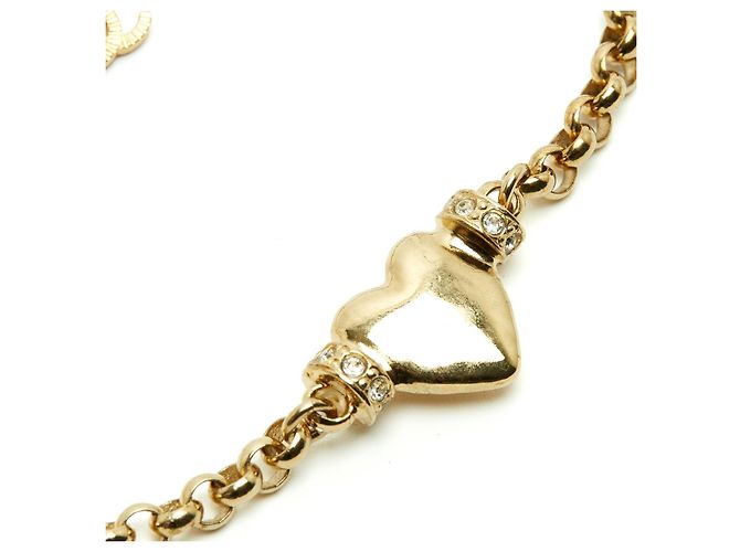 Chanel Bracelet Coeur 2024 Heart Chain CC Bracelet D'oro - vista 3