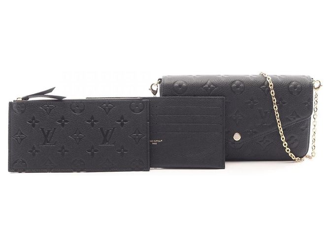 Borsa a tracolla Louis Vuitton Pochette Felicie Nero - vista 5