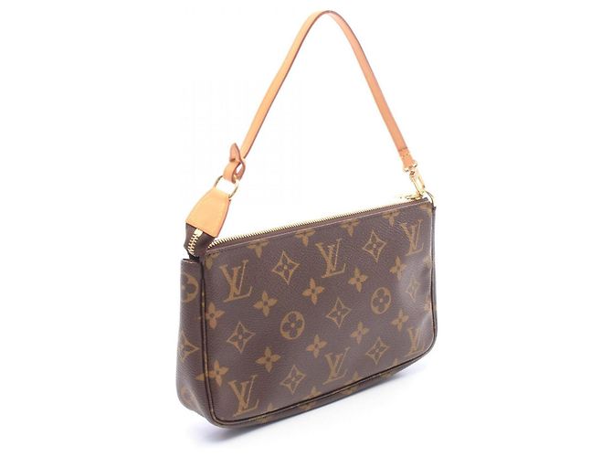 Louis Vuitton Pochette Accessoires Monogram Handbag Marrone - vista 2