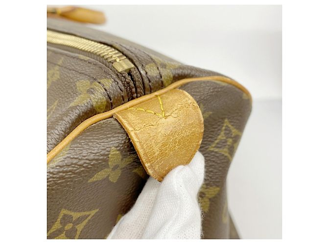 Borsa Louis Vuitton Brown Boston Monogram Keepall 60 Marrone - vista 11