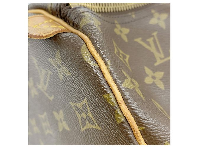 Borsa Louis Vuitton Brown Boston Monogram Keepall 60 Marrone - vista 12