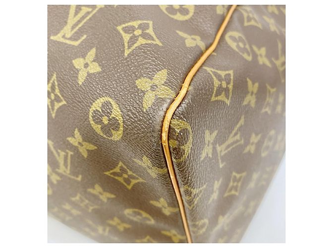 Borsa Louis Vuitton Brown Boston Monogram Keepall 60 Marrone - vista 6
