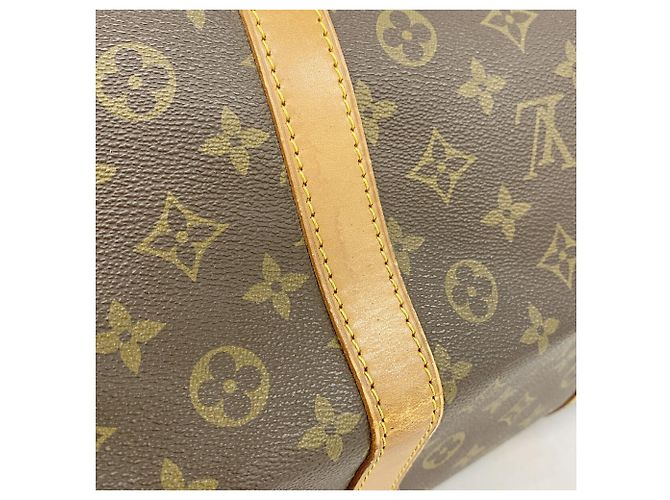 Borsa Louis Vuitton Brown Boston Monogram Keepall 60 Marrone - vista 7