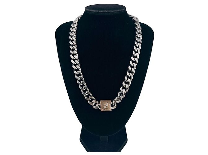 Collana a catena Fendi 7AJ293 Argento - vista 14