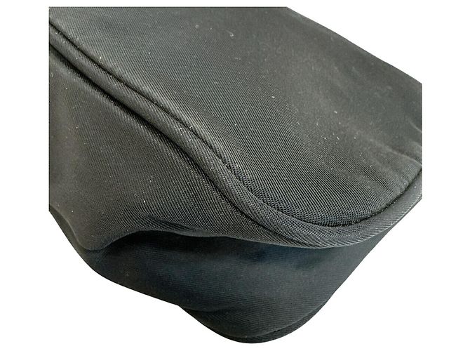 Mini borsa Prada Triangle Plate Pouch Nero - vista 4