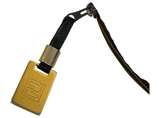 Borsa a pochette FENDI Zucca Marrone - vista 5