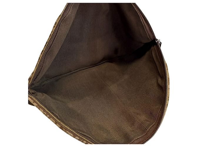 Borsa a pochette FENDI Zucca Marrone - vista 6