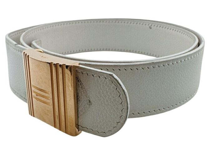 Hermès Cinturón HERMES Cadena, 1996 Blanco - vista 2