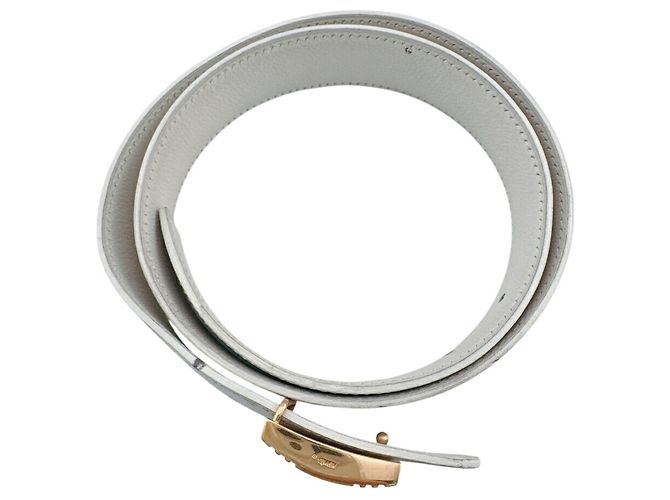 Hermès Cinturón HERMES Cadena, 1996 Blanco - vista 3