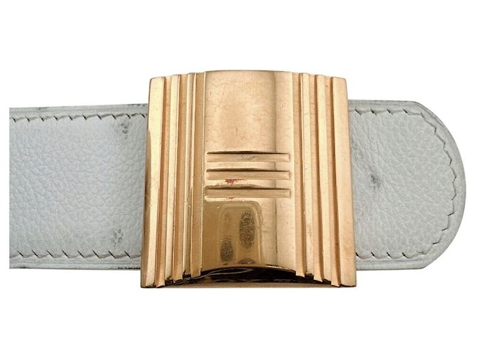 Hermès Cinturón HERMES Cadena, 1996 Blanco - vista 4