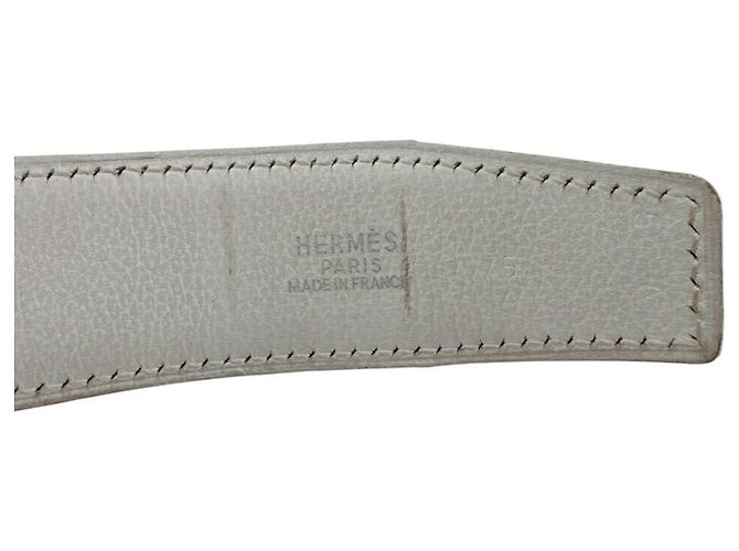 Hermès Cinturón HERMES Cadena, 1996 Blanco - vista 8