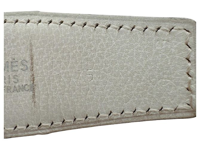 Hermès Cinturón HERMES Cadena, 1996 Blanco - vista 9