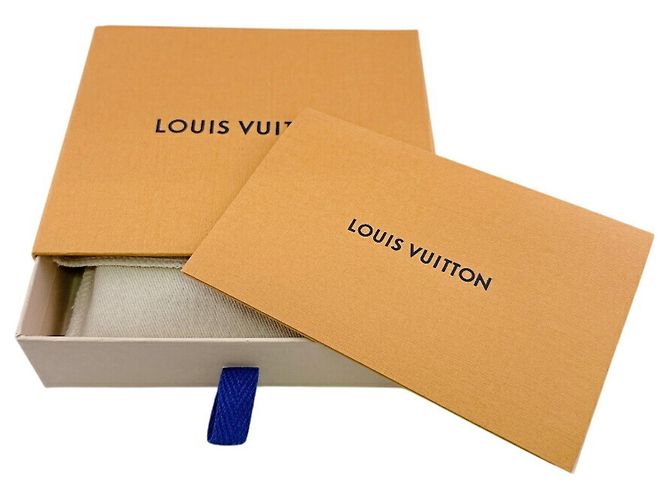 Louis Vuitton M81157 Portefeuille Lock Mini Taurillon Tri-fold Wallet Blu - vista 12