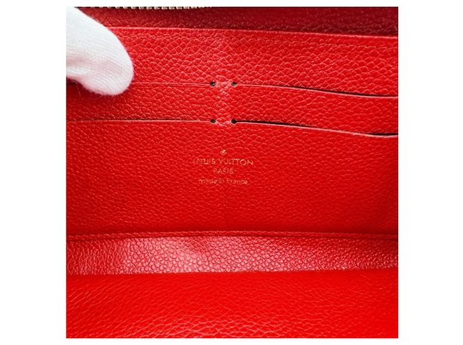 Louis Vuitton Portefeuille Clemence Long Wallet Rosso - vista 11