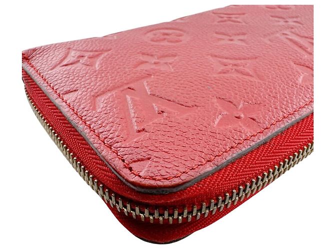 Louis Vuitton Portefeuille Clemence Long Wallet Rosso - vista 3